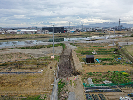 二級河川　犀川　広域河川改修工事（農道取付工その２）