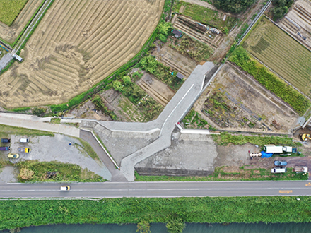 二級河川　犀川　広域河川改修工事（農道取付工その２）