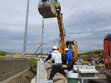 二級河川　犀川　広域河川改修工事（農道取付工その２）